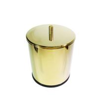 Lixeira Dourada Em Aço Inox 3L Para Banheiro - By Fineza
