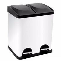 Lixeira Dupla 2 Compartimento 30 Litro Pedal Coleta Seletiva