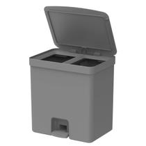 Lixeira Dupla 20 Litros de Cozinha Banheiro Lavabo Divisória