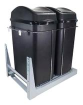 Lixeira Dupla Ecológica Deslizante Trilhos 30 Lts Jomer 8855 Lixeira Dupla Ecológica Deslizante Trilhos 30 Lts Jomer 8855