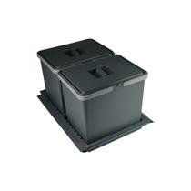 Lixeira Dupla Metropolis com Base Grande 15 Litros Zen Lixeira Dupla Metropolis com Base Grande 15 Litros Zen