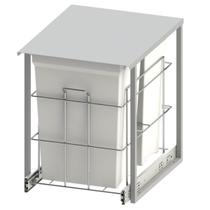 Lixeira Dupla para Cozinha Aramada com Baldes 15 Litros Suprema Corrediças Telescópicas Lixeira Dupla para Cozinha Aramada com Baldes 15 Litros Suprema Corrediças Telescópicas