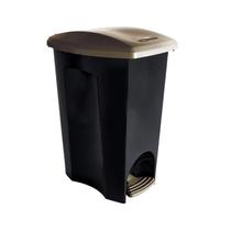 Lixeira Ecoblack Com Pedal 50 Lts - Plasutil Lixeira Ecoblack Com Pedal 50 Lts - Plasutil