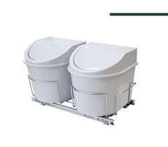 Lixeira Ecológica de Base 24L 8718 Cromado Lixeira Ecológica de Base 24L 8718 Cromado