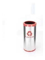 Lixeira Em Aço Inox 22L Coleta Seletiva Com Aro Plastico Lixeira Em Aço Inox 22L Coleta Seletiva Com Aro Plastico