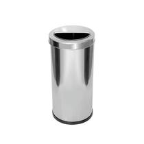 Lixeira Em Aço Inox Com Aro Meia Lua 22L Jsn Lixeira Em Aço Inox Com Aro Meia Lua 22L Jsn