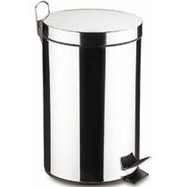 Lixeira em aço inox com pedal 12l (080) - niazitex