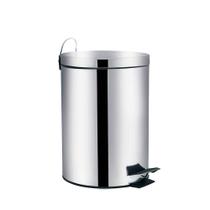 Lixeira em Aço Inox com Pedal e Balde Interno 5 litros MOR Lixeira em Aço Inox com Pedal e Balde Interno 5 litros MOR