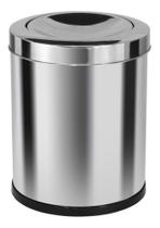 Lixeira Em Aço Inox Com Tampa Meia Esfera 30l Lixeira Em Aço Inox Com Tampa Meia Esfera 30l