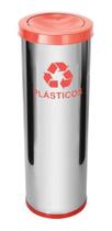 Lixeira Em Aço Inox Com Tampa Meia Esfera Em Aço 50 Litros Lixeira Em Aço Inox Com Tampa Meia Esfera Em Aço 50 Litros