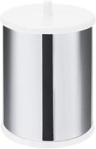 Lixeira Em Inox 3,2 L Tampa E Fundo Branco Lixeira Em Inox 3,2 L Tampa E Fundo Branco