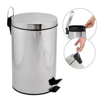 Lixeira em inox 5 litros com pedal 20527 Lixeira em inox 5 litros com pedal 20527