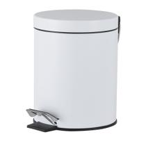 Lixeira Em Inox Com Pedal 12 Litros Prizi Branca