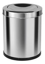 Lixeira Em Inox Com Tampa Meia Esfera Inox 13,5 Litros - JSN