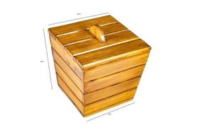 Lixeira Em Madeira Rústica Tratada E Envernizada Lixeira Em Madeira Rústica Tratada E Envernizada