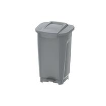 Lixeira em plastico t-force cinza 50l