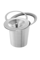 Lixeira Embutir Granito em inox 3 Litros Não enferruja