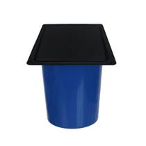 Lixeira Embutir Quadrada Embutir Preta 5 L
