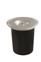 Lixeira Embutir Redonda 5 Litros Tampa Inox SOLO