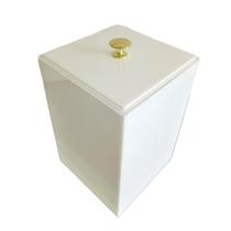 Lixeira esconde sacola linha premium para banheiro e lavabo 5,5 litros