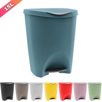 Lixeira Escritorio Cozinha Banheiro C/ Pedal 15 Litros