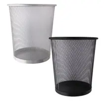 Lixeira Escritório Metal Telada 12L Cesto de Lixo Moderno Resistente Design Elegante Home Office Quarto Lixeira Escritório Metal Telada 12L Cesto de Lixo Moderno Resistente Design Elegante Home Office Quarto