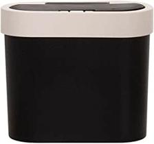 Lixeira flat 2,8 l - preto e light gray - coza Lixeira flat 2,8 l - preto e light gray - coza