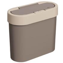 Lixeira Flat 2,8 Litros Warm Gray - 17003/0334 - COZA