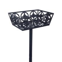 Lixeira Flor de Liz Alumínio Fundido Calçada Rua 56x40x28cm Lixeira Flor de Liz Alumínio Fundido Calçada Rua 56x40x28cm