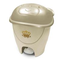 Lixeira Fofura 12l Dourada Com Pedal 0988126 Cajovil