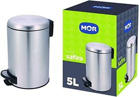 Lixeira Fosca 5 Litros Safira Inox Mor