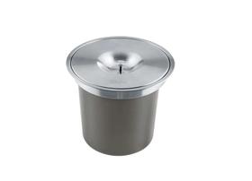 Lixeira Franke 5L de Sobrepor Redonda Aço Inox Escov 16168 Lixeira Franke 5L de Sobrepor Redonda Aço Inox Escov 16168