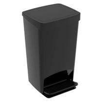 Lixeira Gambrage Crippa Com Pedal 25 Litros Preta Lixo para Cozinha Banheiro Escritório Lixeira Gambrage Crippa Com Pedal 25 Litros Preta Lixo para Cozinha Banheiro Escritório