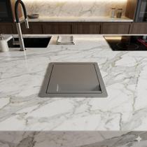 Lixeira Gourmet de Embutir em Pia Inox 7L Acabamento Luxo