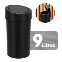 Lixeira Grande 9 Litros Abertura Automática Multiuso Cozinha Banheiro Escritório Click Press Lixeira Grande 9 Litros Abertura Automática Multiuso Cozinha Banheiro Escritório Click Press