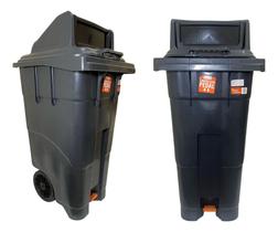Lixeira Grande Coletora 120 Litros Com Pedal Rodas Antares