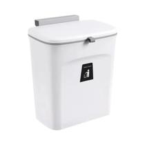 Lixeira Grande De Parede Para Cozinha Com Tampa, Cesto De Reciclagem Para Porta De Armário 7/10L