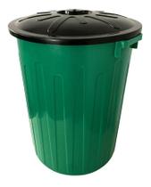 Lixeira Grande Multiuso Redonda Com Tampa 65 Litros VERDE Lixeira Grande Multiuso Redonda Com Tampa 65 Litros VERDE