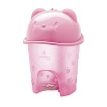 Lixeira Infantil com Pedal 6,5 Litros Fofura Translúcida Adoleta Lixeira Infantil com Pedal 6,5 Litros Fofura Translúcida Adoleta