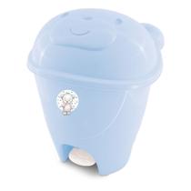 Lixeira infantil com pedal fofura 12l adoleta bebe azul bebê - ref. 0800 - Adoleta Bebê - Cajovil