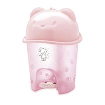 Lixeira Infantil com Pedal Fofura Translúcido 6,5 Litros REF:0816 - Cajovil