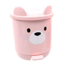 Lixeira Infantil Decorada Ursinho Para quarto de Bebê 6,5 Litros PlasUtil Azul e Rosa Lixeira Infantil Decorada Ursinho Para quarto de Bebê 6,5 Litros PlasUtil Azul e Rosa