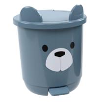 Lixeira Infantil Decorada Ursinho Para quarto de Bebê 6,5 Litros PlasUtil Azul e Rosa Lixeira Infantil Decorada Ursinho Para quarto de Bebê 6,5 Litros PlasUtil Azul e Rosa