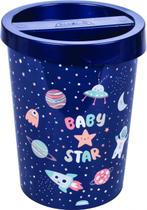 Lixeira Infantil Estampada 5,3L com Tampa Astronauta - Plasutil