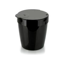 Lixeira infinity 5l preta polipropileno com tampa fechada ou Lixeira infinity 5l preta polipropileno com tampa fechada ou