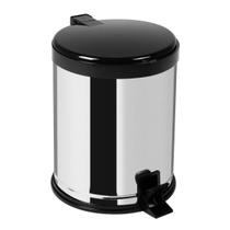 Lixeira Inox 12 Litros Cesto Lixo 12L Tampa E Pedal - Viel