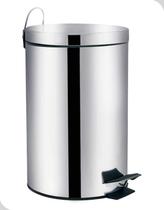 Lixeira Inox 12L Ágata com Pedal e Balde Interno Removível