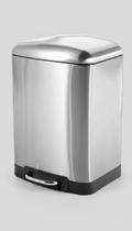 Lixeira Inox 12L Retangular Pedal Cozinha Refeições Lixeira Inox 12L Retangular Pedal Cozinha Refeições