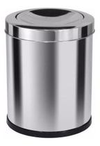Lixeira Inox 13,5 L Tampa Meia Esfera Lixeira Inox 13,5 L Tampa Meia Esfera