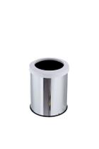 Lixeira Inox 15 Litros Com Aro Plástico Cozinha Banheiro